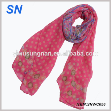 Сделано в Китае пользовательские печатных Леди шарф вуаль шарф ИУ